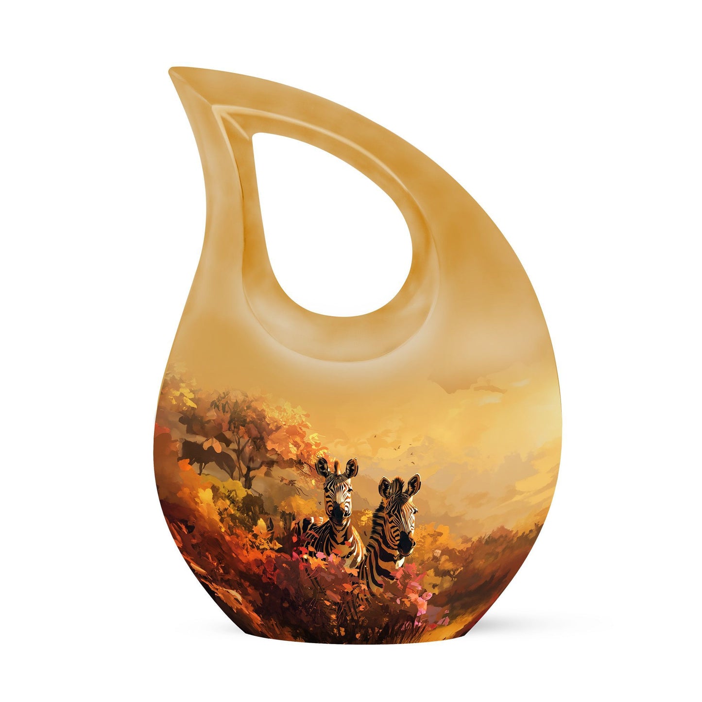Cross Drop Zebra Urn