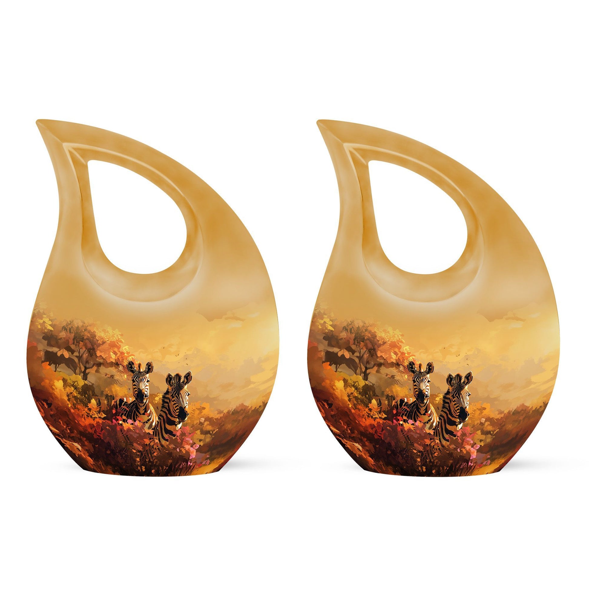 Cross Drop Zebra Urn