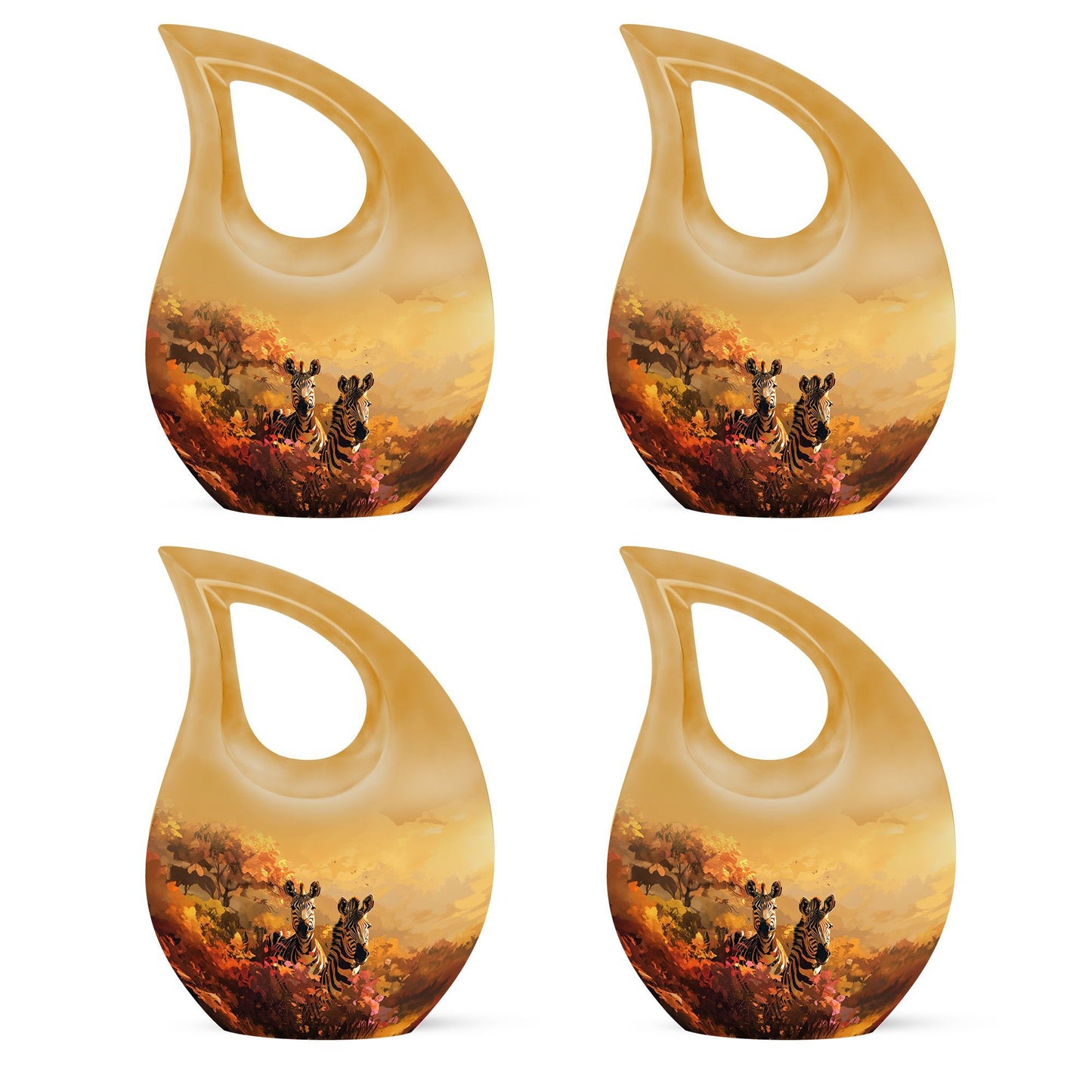 Cross Drop Zebra Urn