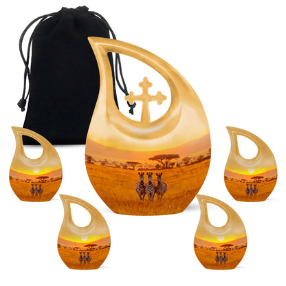 Large Zebra Urn