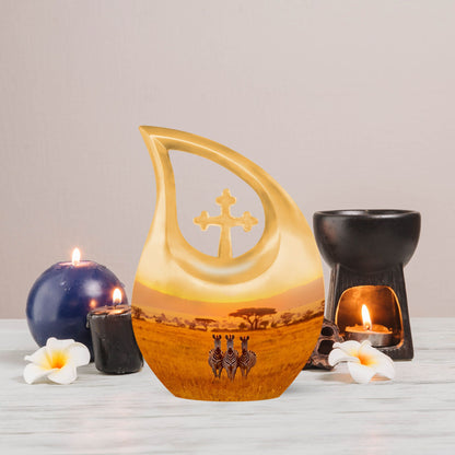 Large Zebra Urn