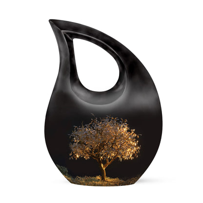 Personalized Tree of Life Keepsake Urn for Human Ashes - 10-inch, 200 cu in - Yatskia