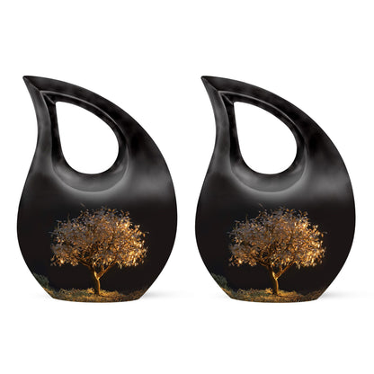 Personalized Tree of Life Keepsake Urn for Human Ashes - 10-inch, 200 cu in - Yatskia