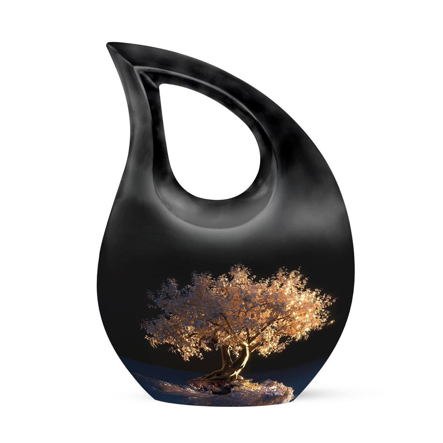 Personalized Tree of Life Cremation Urn for Human Ashes - 10-inch, 200 cu in - Yatskia