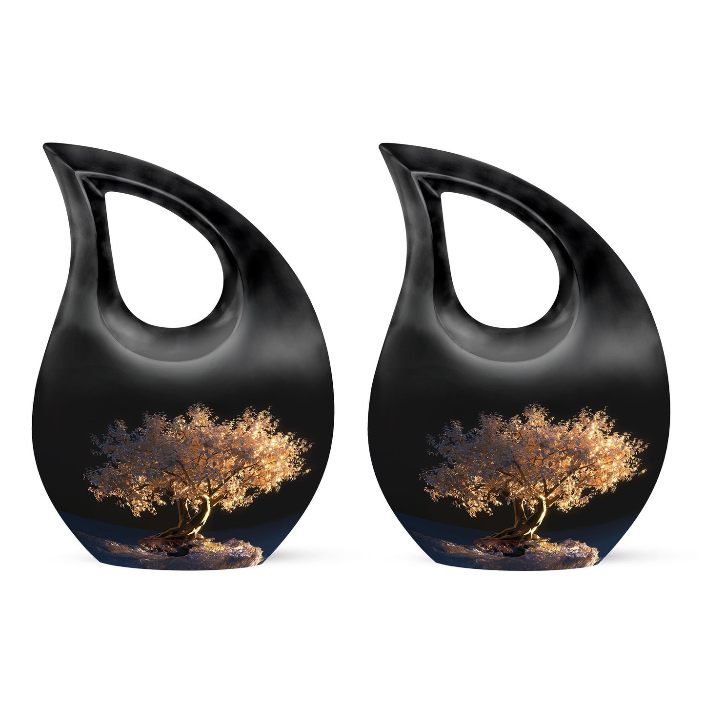 Personalized Tree of Life Cremation Urn for Human Ashes - 10-inch, 200 cu in - Yatskia
