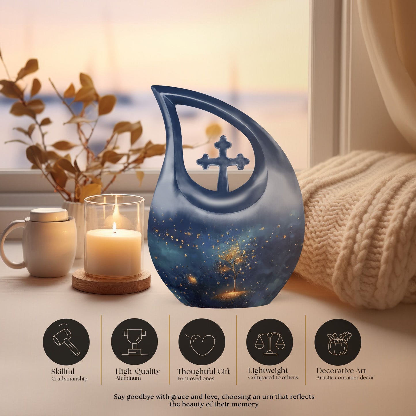 10 inch Tree Of Life Urn