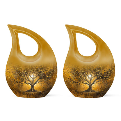 Personalized Tree of Life Keepsake Urn for Human Ashes - 10-inch, 200 cu in - Yatskia