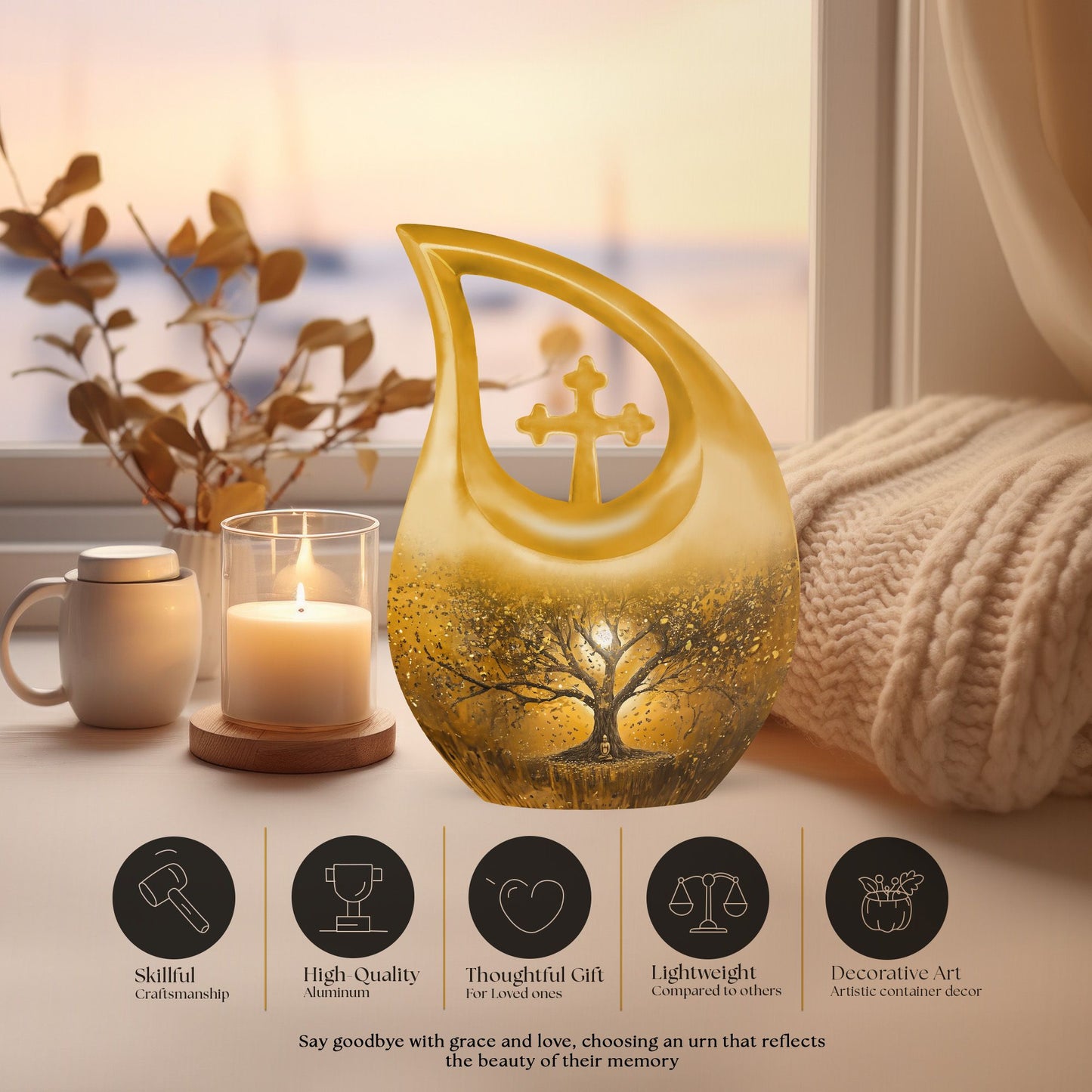 10-inch Tree of Life Urn