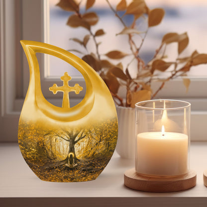 Aluminium Tree Of Life urn