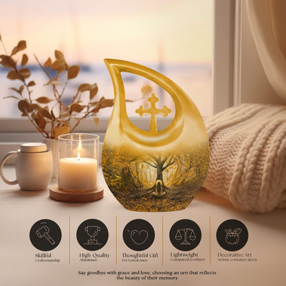 Aluminium Tree Of Life urn