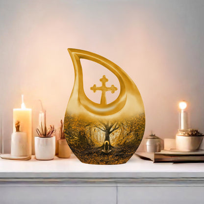 Aluminium Tree Of Life urn