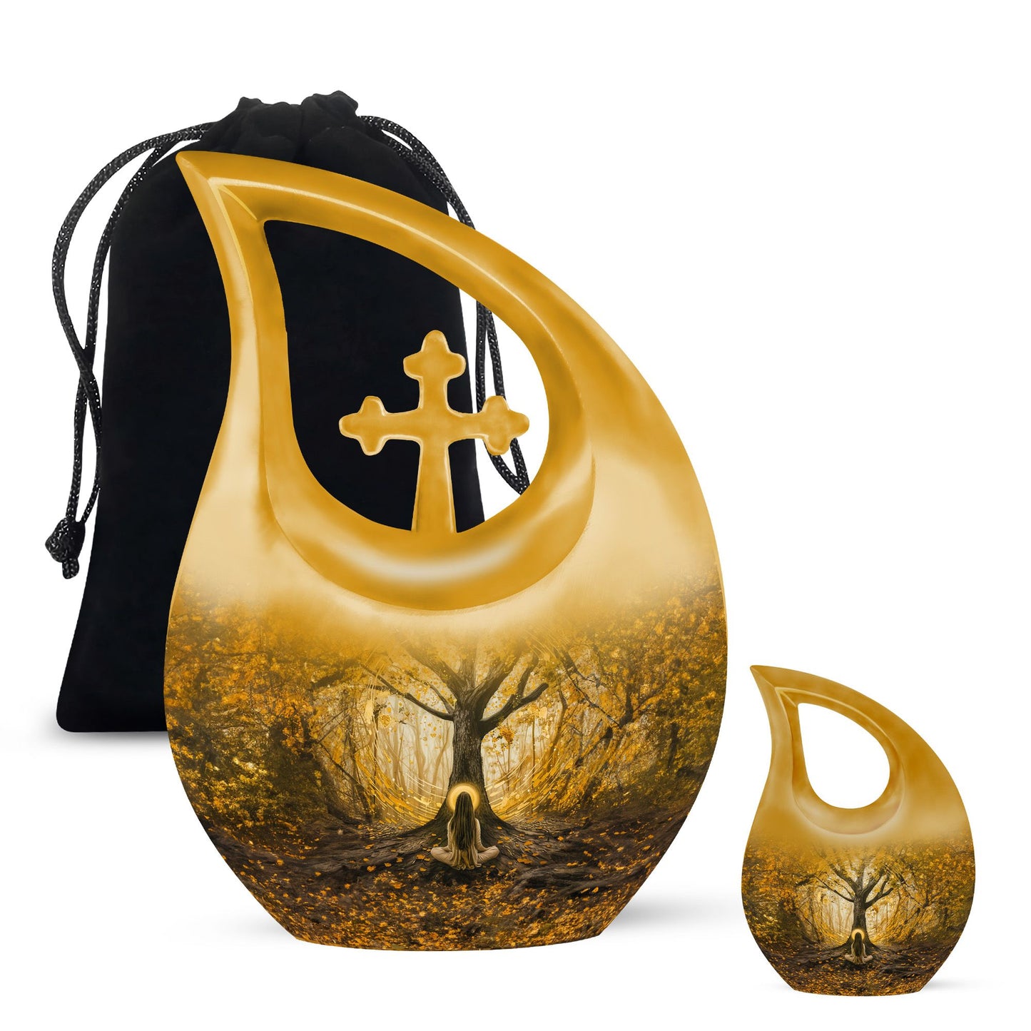Aluminium Tree Of Life urn