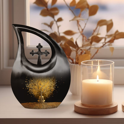 Aluminium Tree Of Life Urn