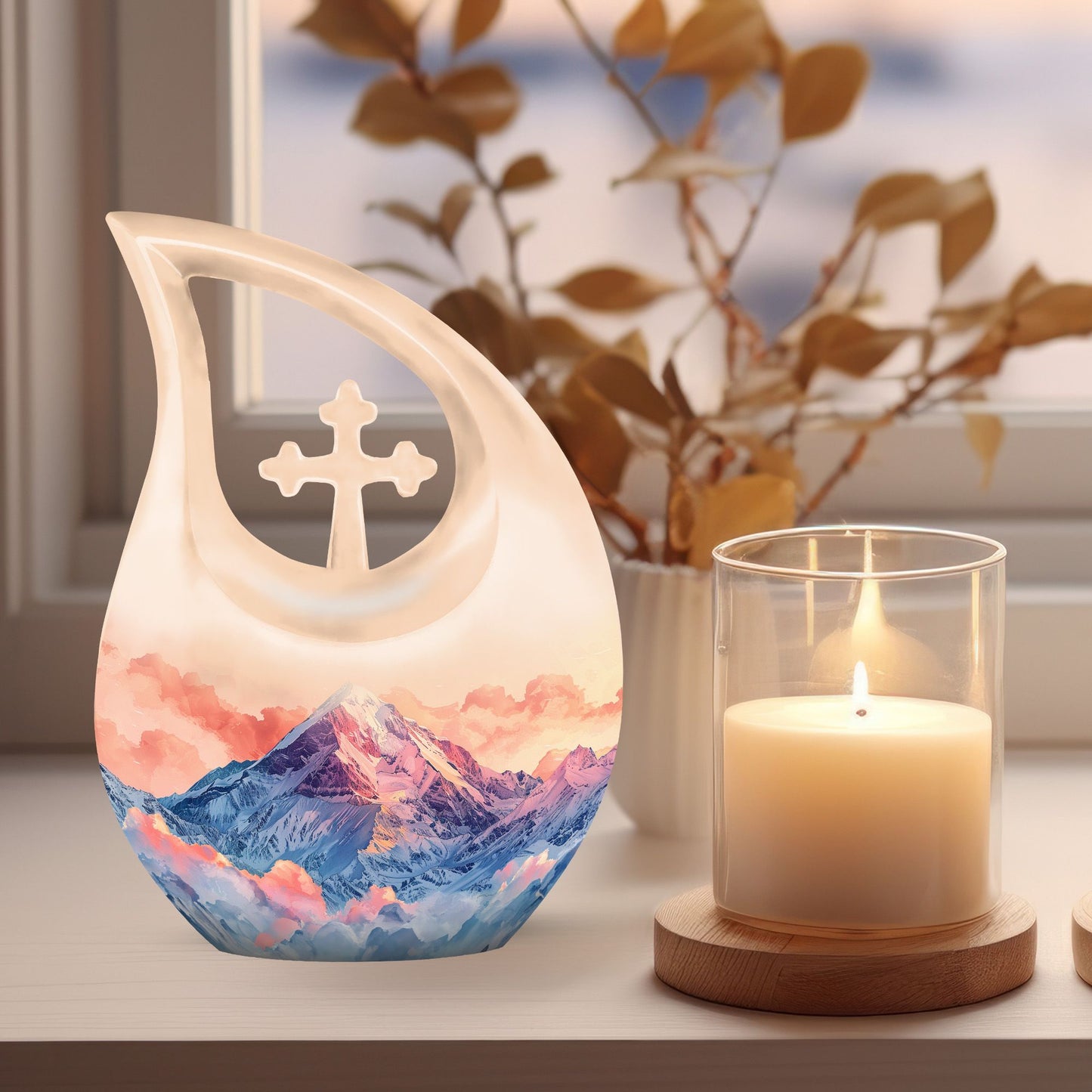 Affordable 10-inch Mountains Urn