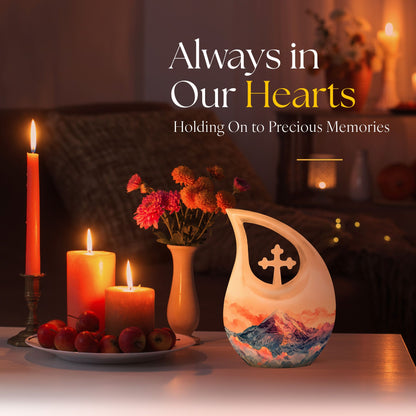 Affordable 10-inch Mountains Urn