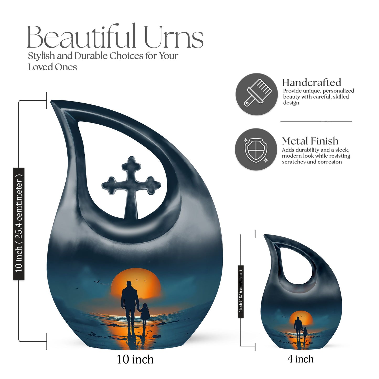 Cross Drop Father Urn