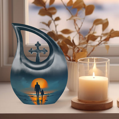 Cross Drop Father Urn