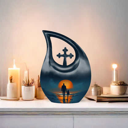 Cross Drop Father Urn