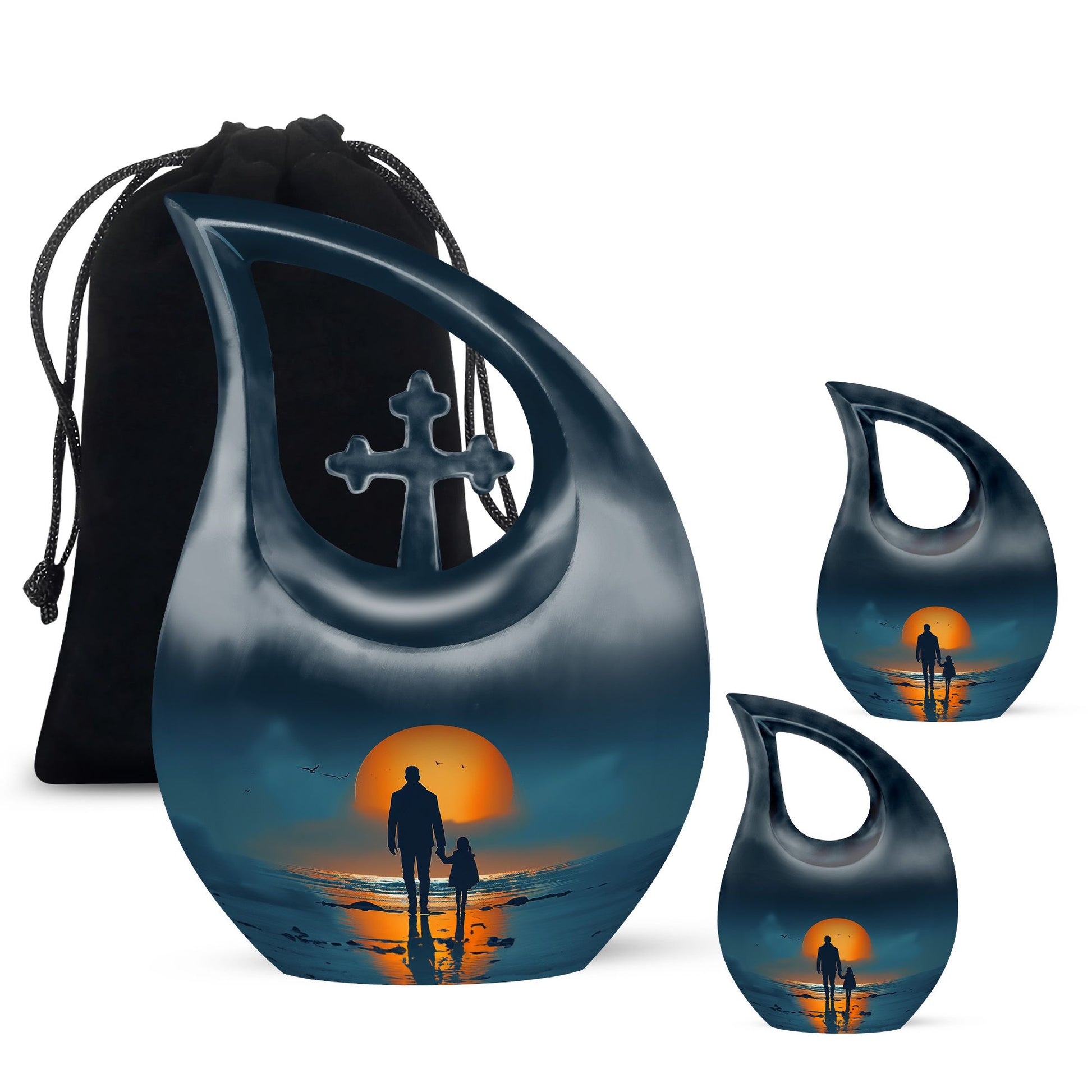 Father Keepsake For Human Ashes Set Of 4 Funeral, Ashes Urn For Ashes