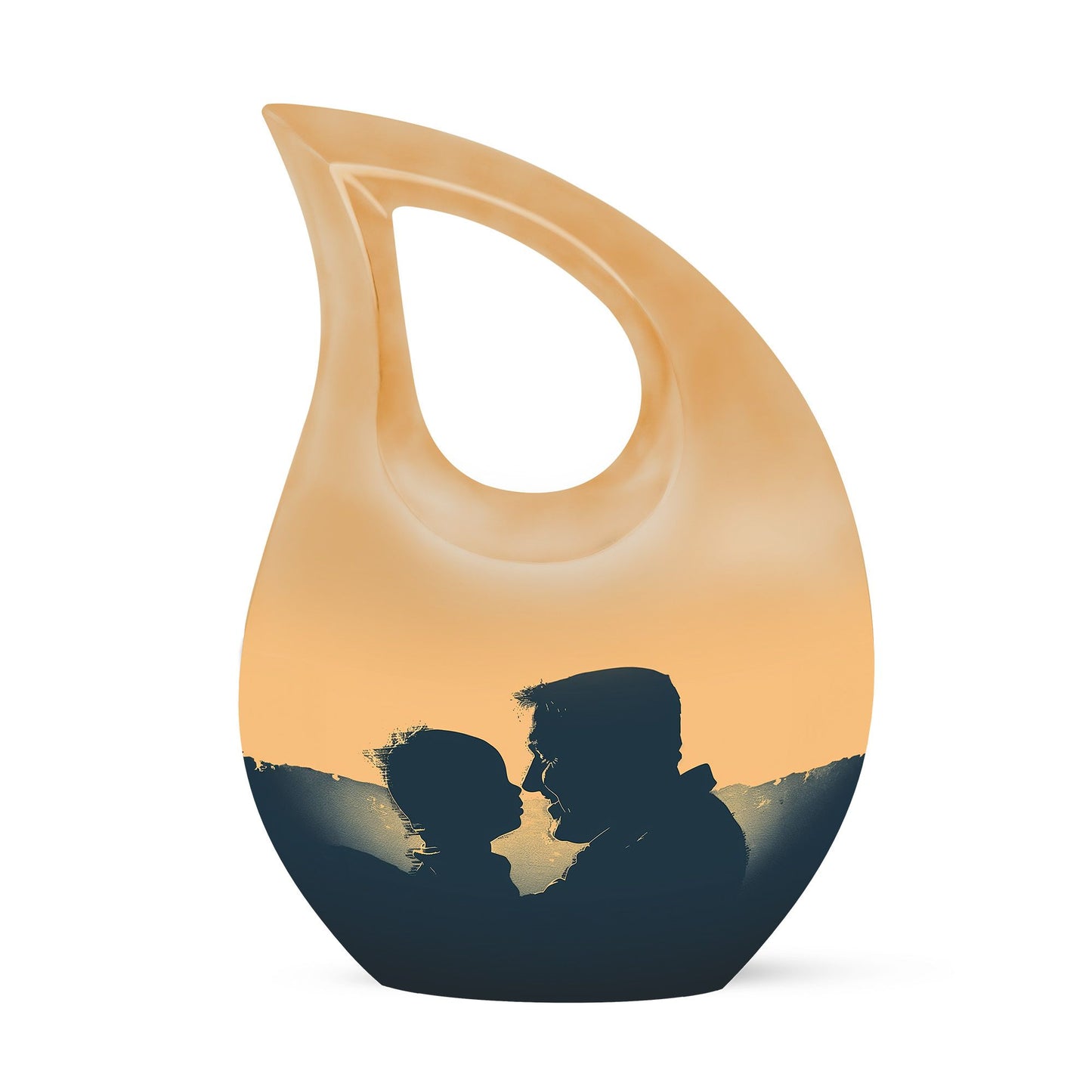 Personalized Father Memorial Urn for Human Ashes - 10-inch, 200 cu in - Yatskia