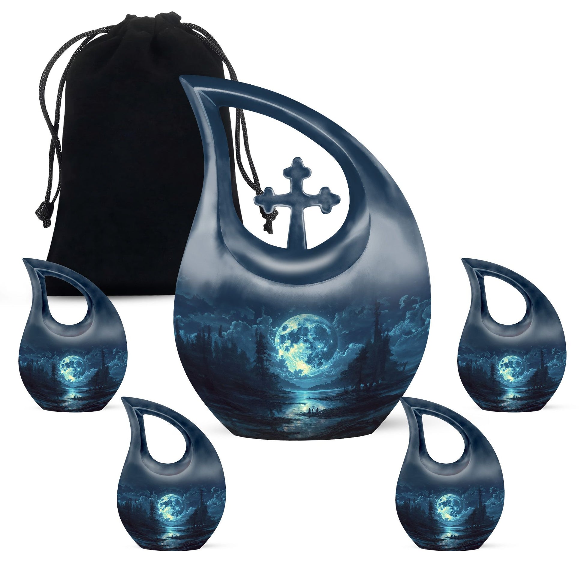 Lunar Small Urn Funeral, Ashes Cremation Urn