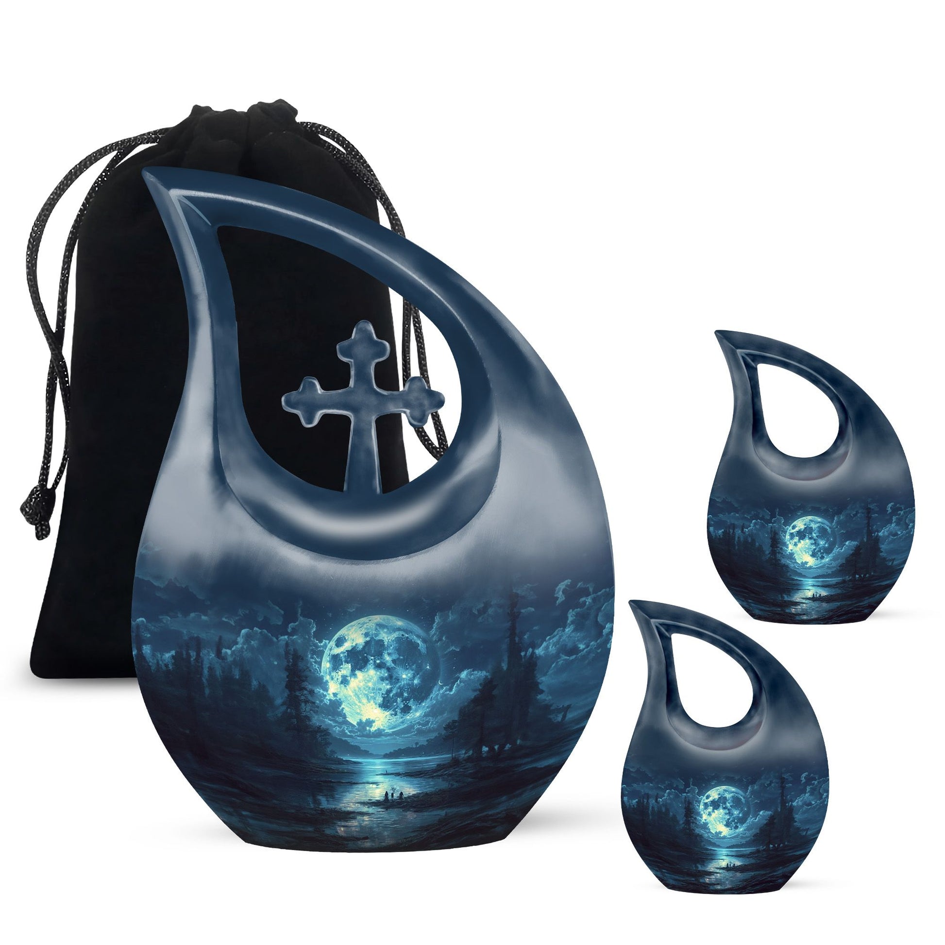 Lunar Small Urn Funeral, Ashes Cremation Urn