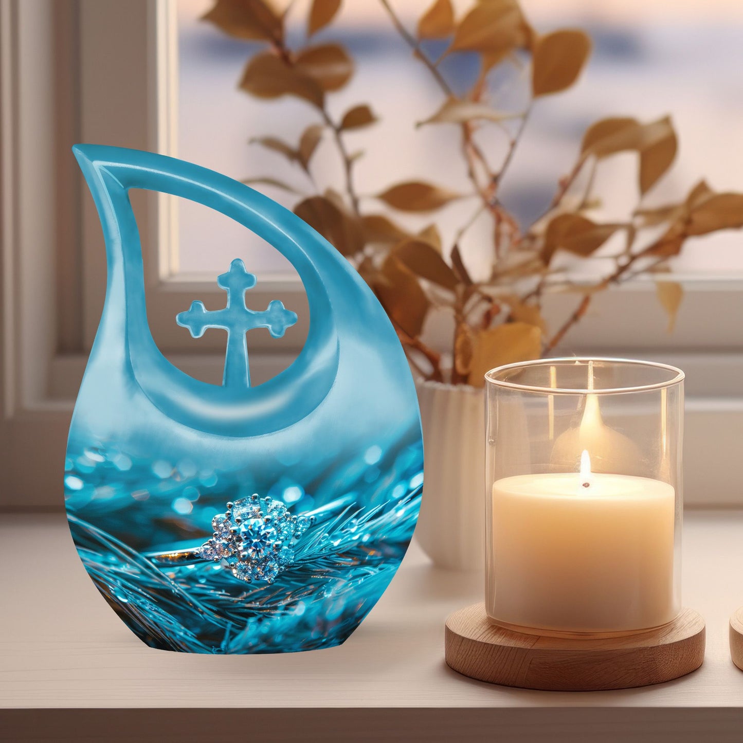 Customizable ring urn