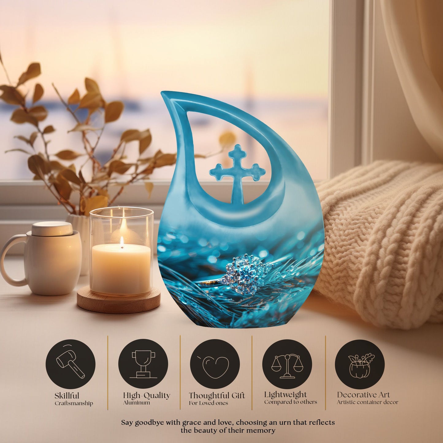 Customizable ring urn