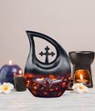 Customizable Cross Drop Ring Urn