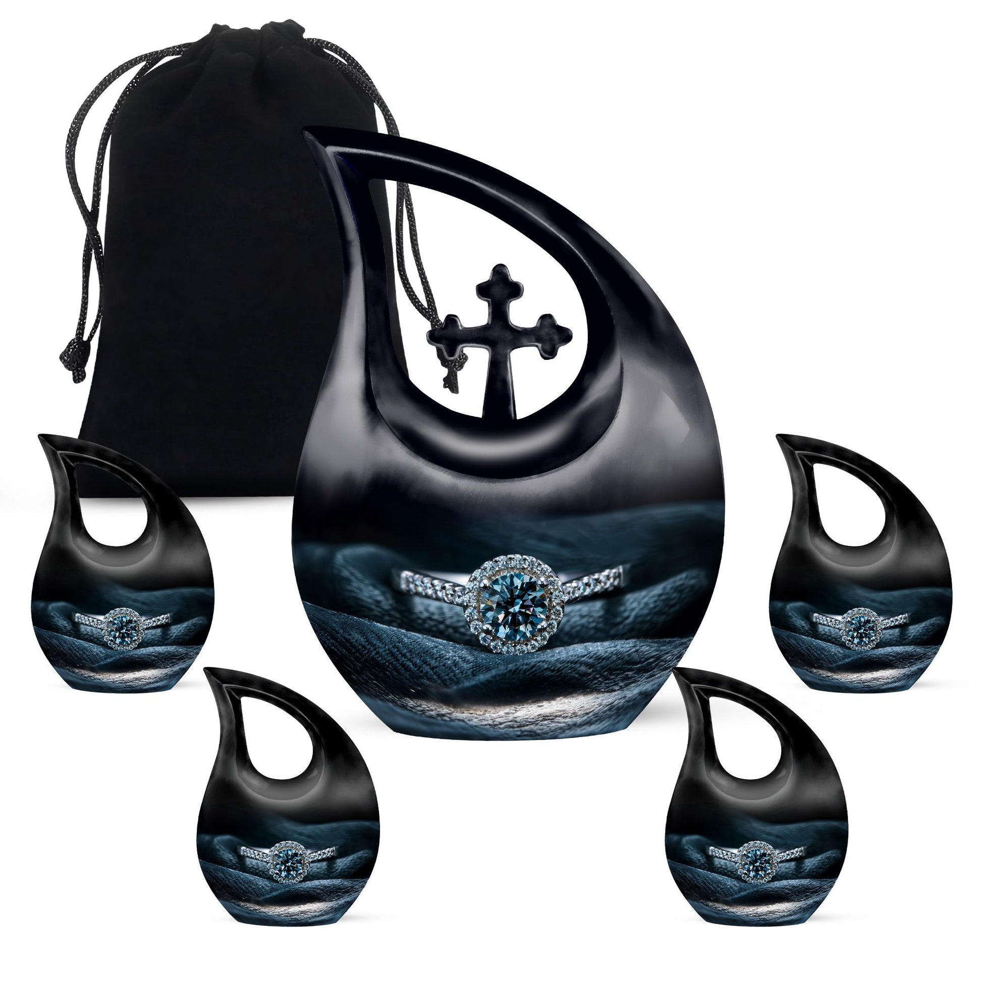 Ring Small Urn For Ashes Funeral, Ashes Cremation Urn For Ashes