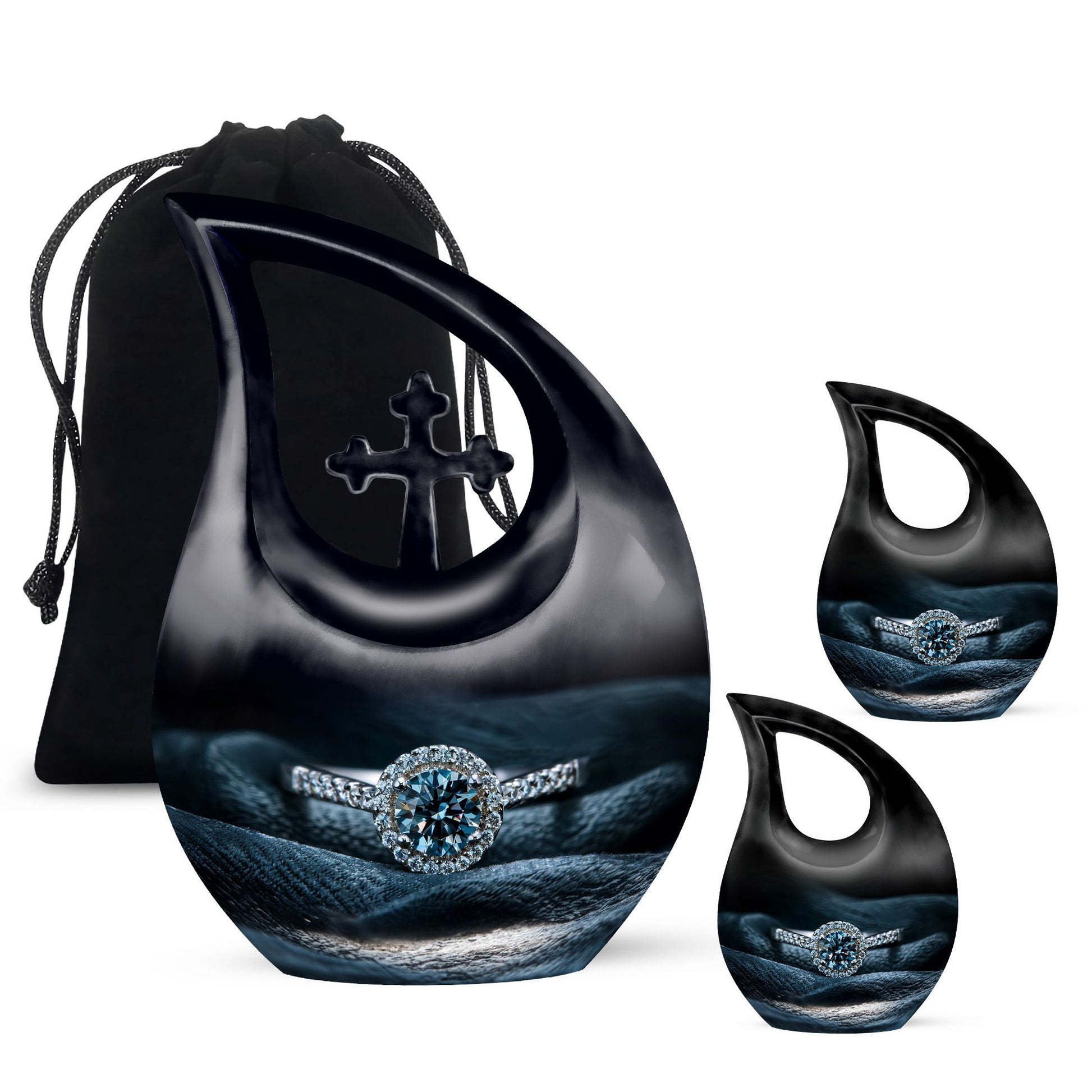 Ring Small Urn For Ashes Funeral, Ashes Cremation Urn For Ashes