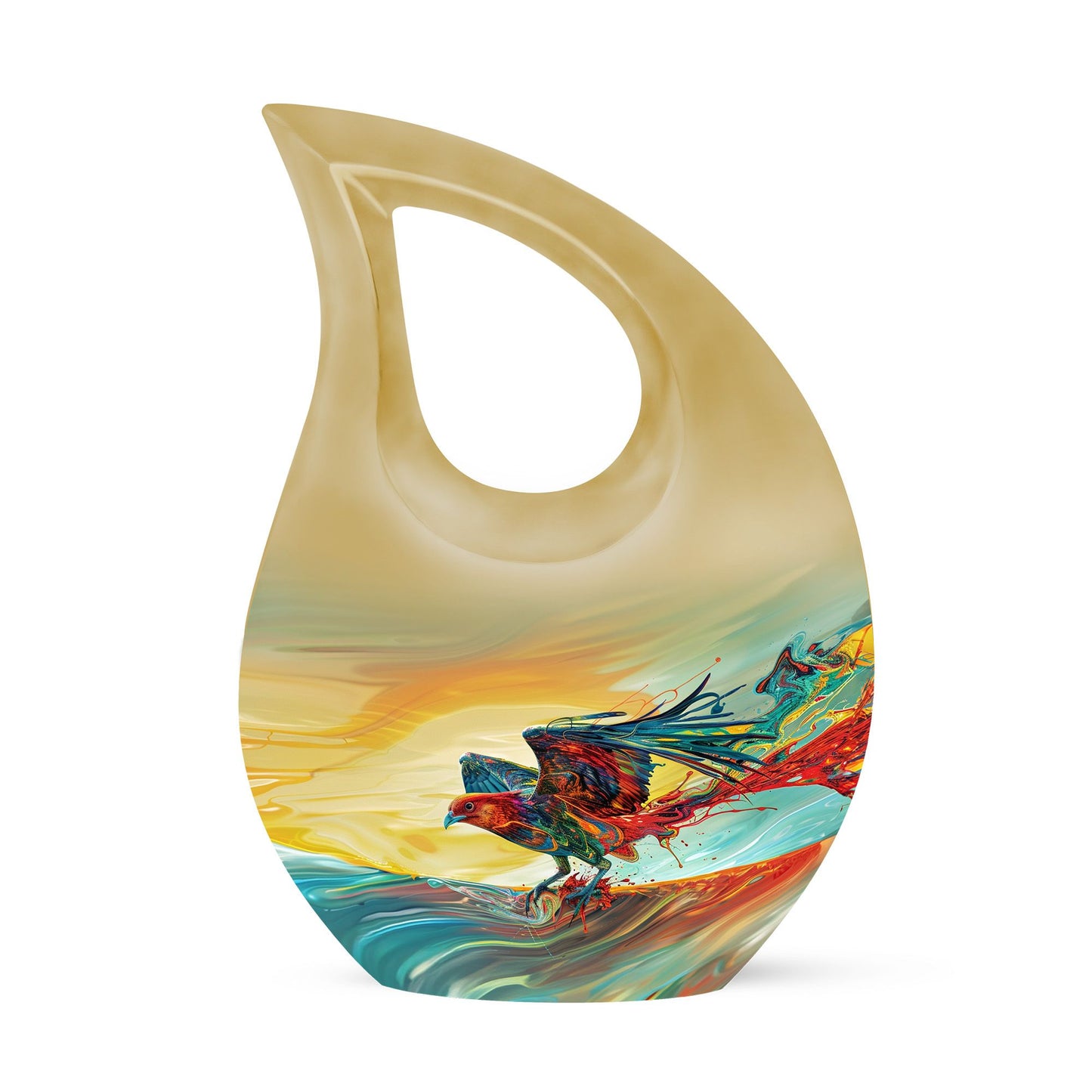 Personalized Bird Keepsake Urn for Human Ashes - 10-inch, 200 cu in - Yatskia