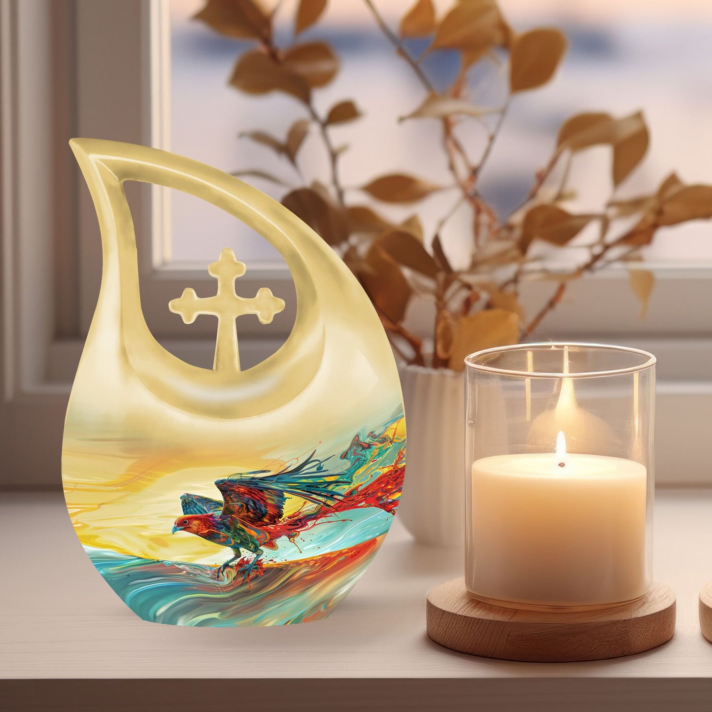 Phoenix urn