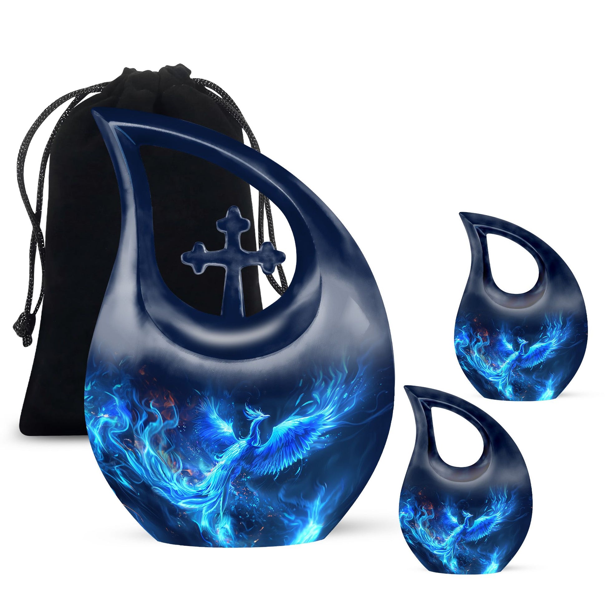 Phoenix Cross Drop Medium Urn
