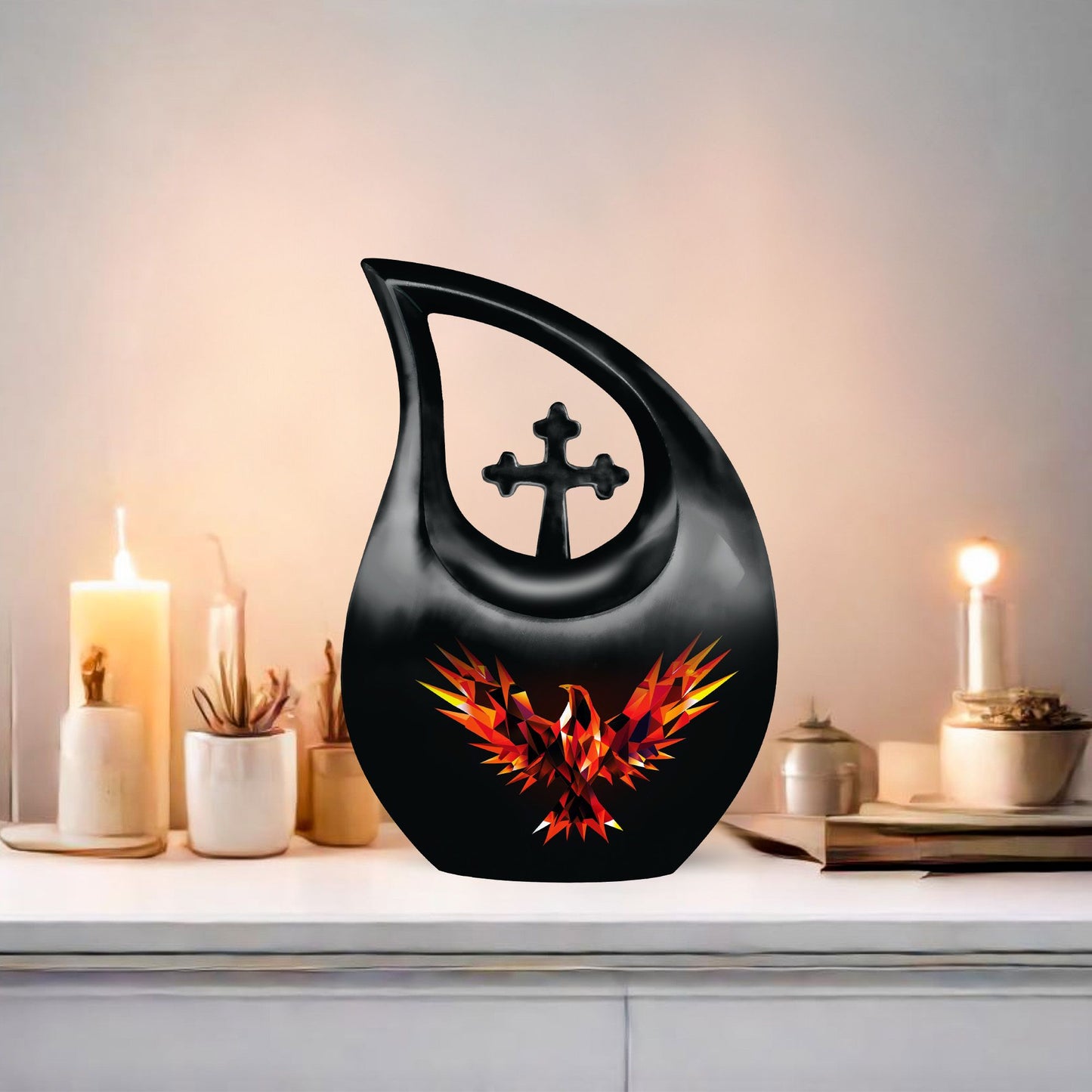 Phoenix themed urn