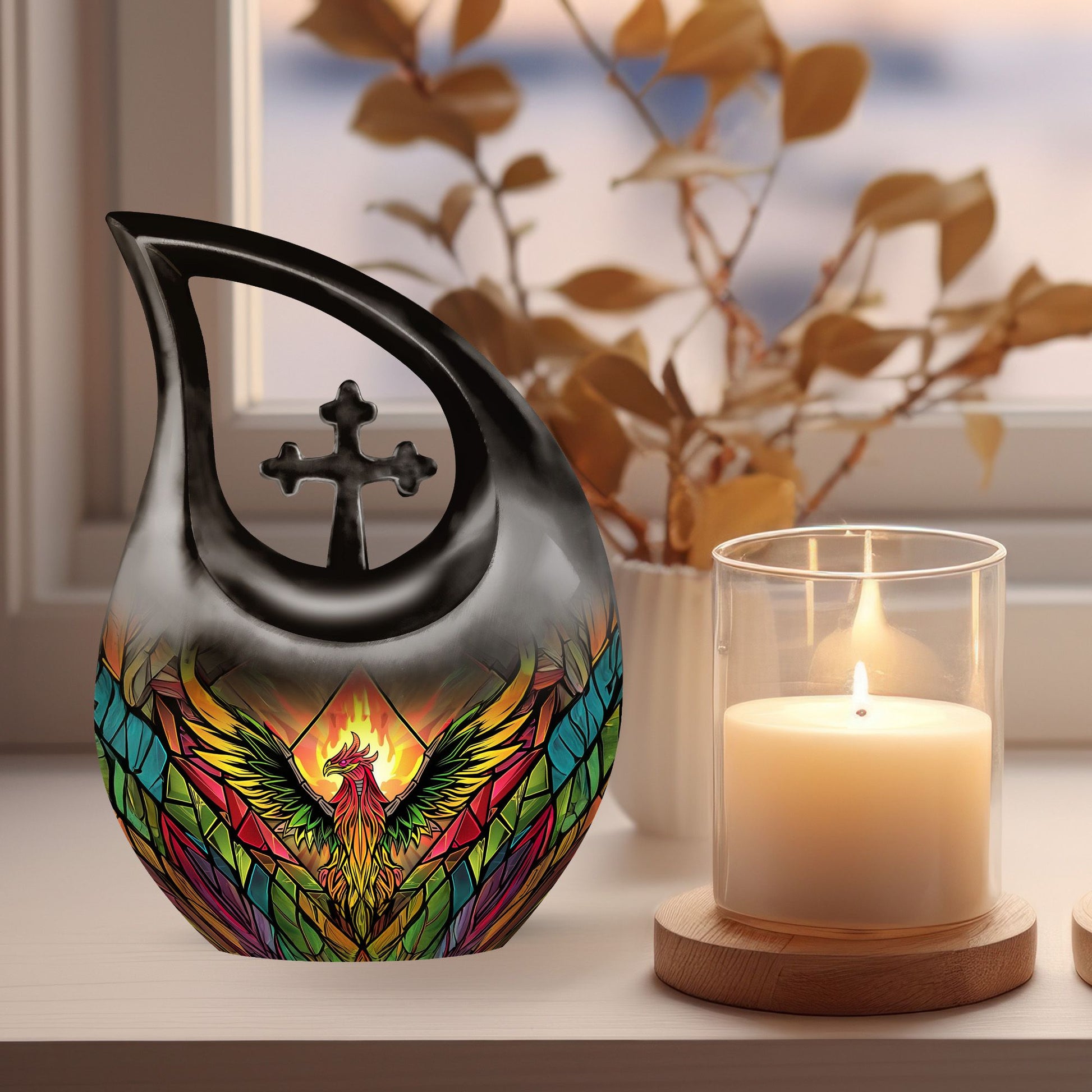 Phoenix themed urn