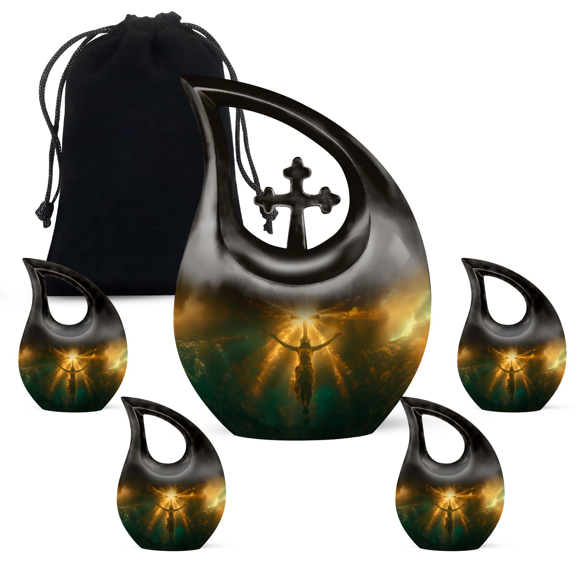 Jesus Small Ashes Urn Funeral, Ashes Cremation Urn For Ashes