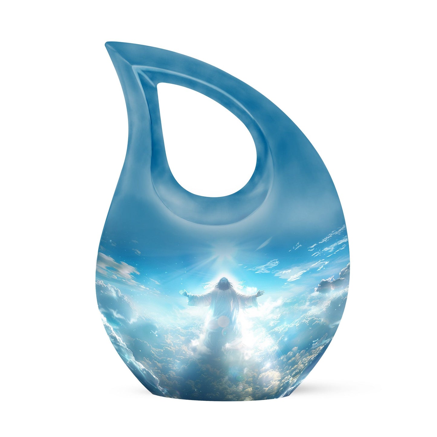 Jesus-themed Cross Drop Memorial Urn