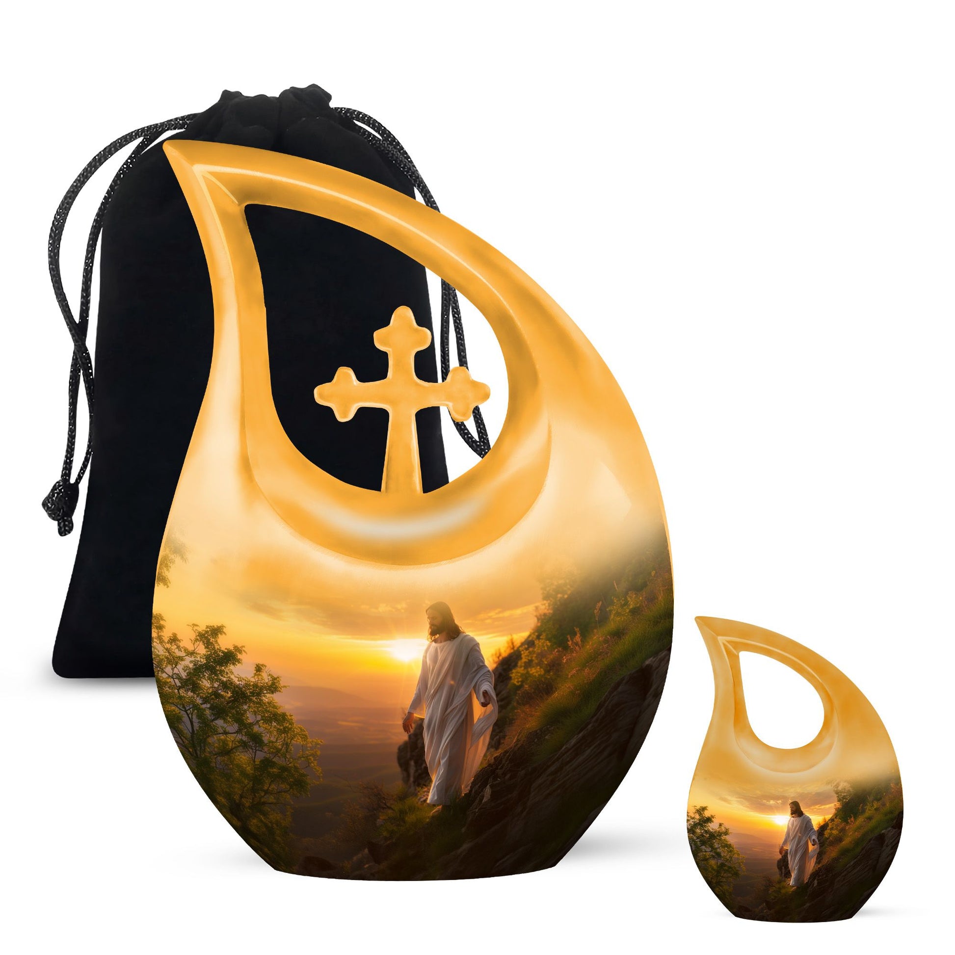 Jesus Small Urns For Women Human Ashes Funeral, Ashes Urn