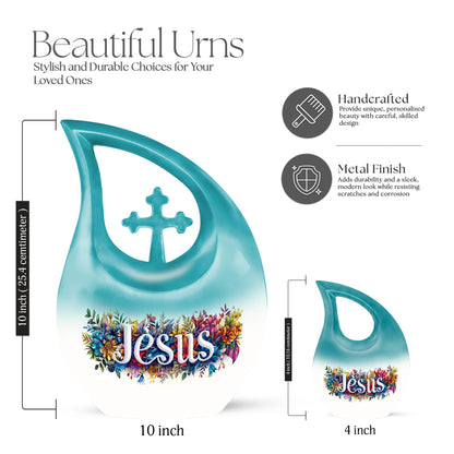 10-inch Jesus urn vase