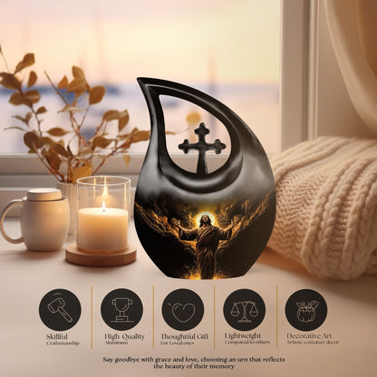 Large 10-inch Jesus Urn