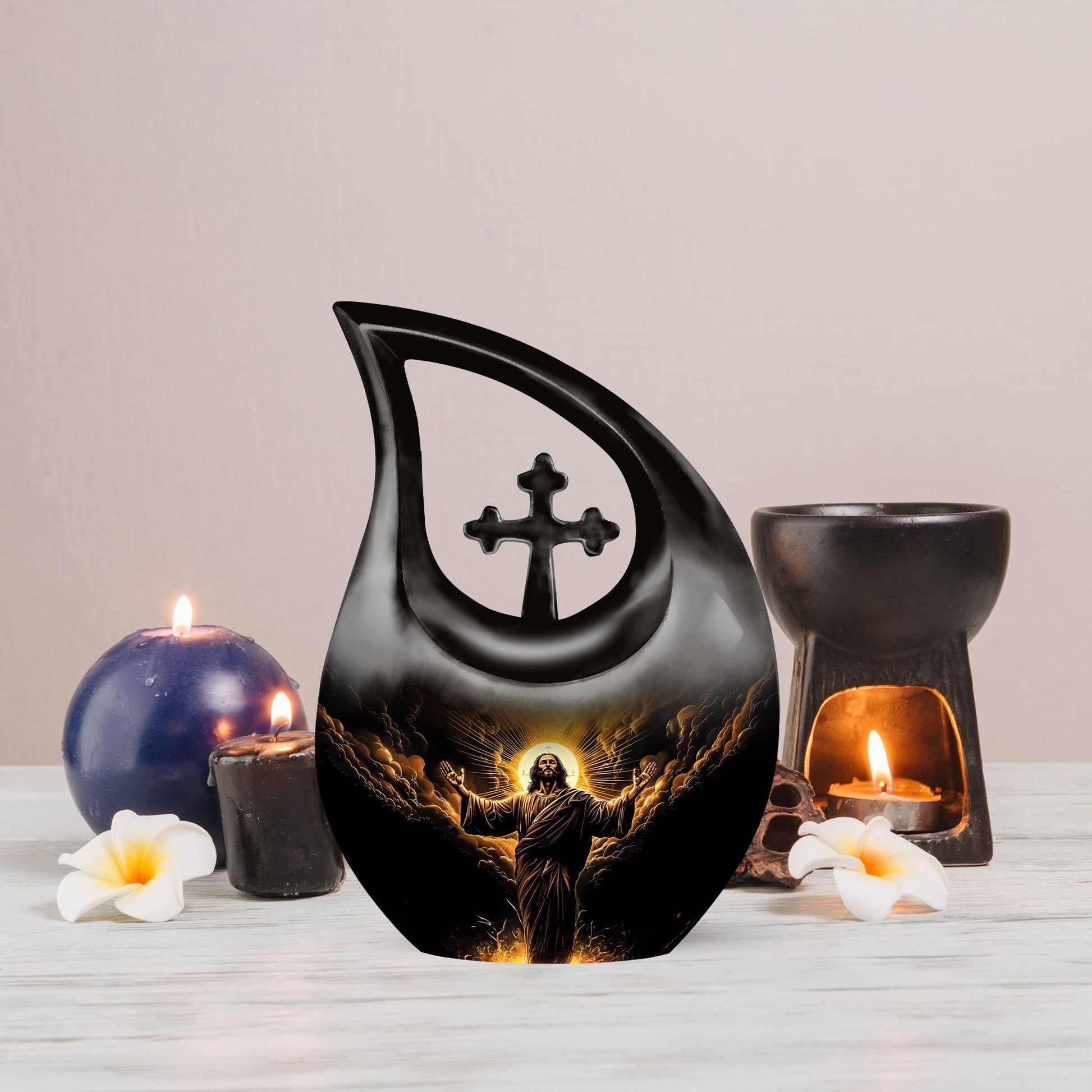 Large 10-inch Jesus Urn