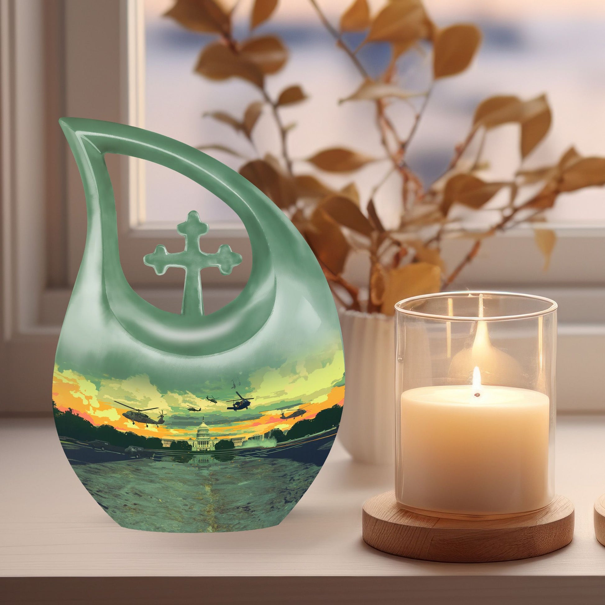 10-inch Military Urn