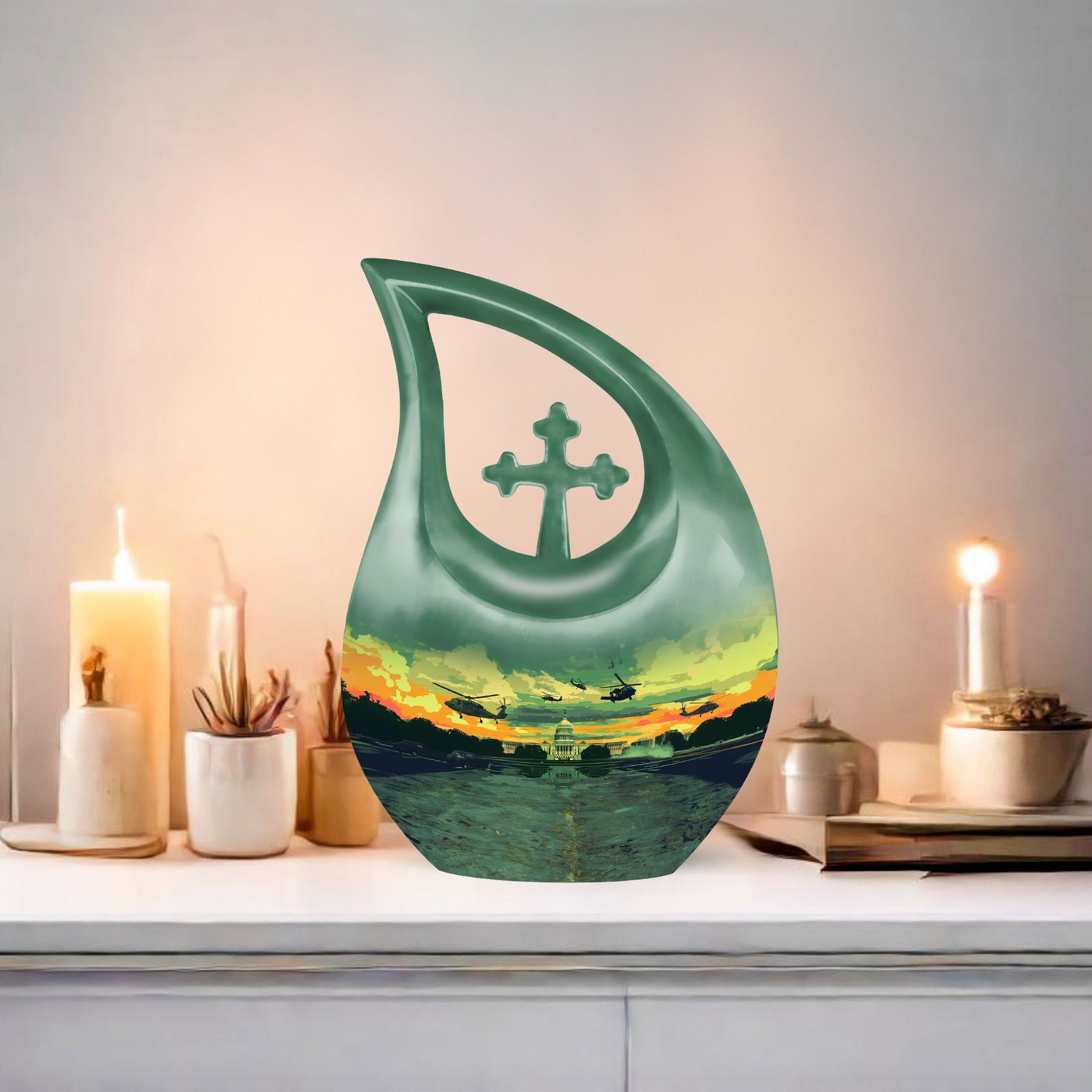 10-inch Military Urn