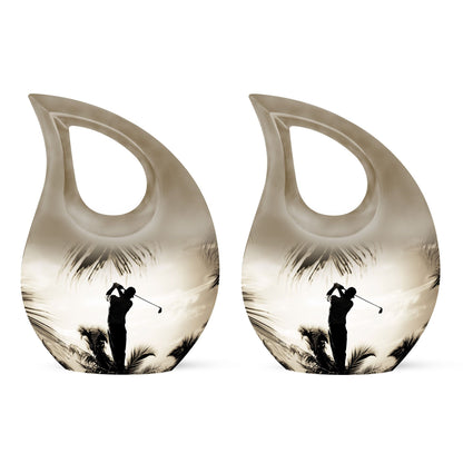 Golf-themed Aluminium Funeral Urn