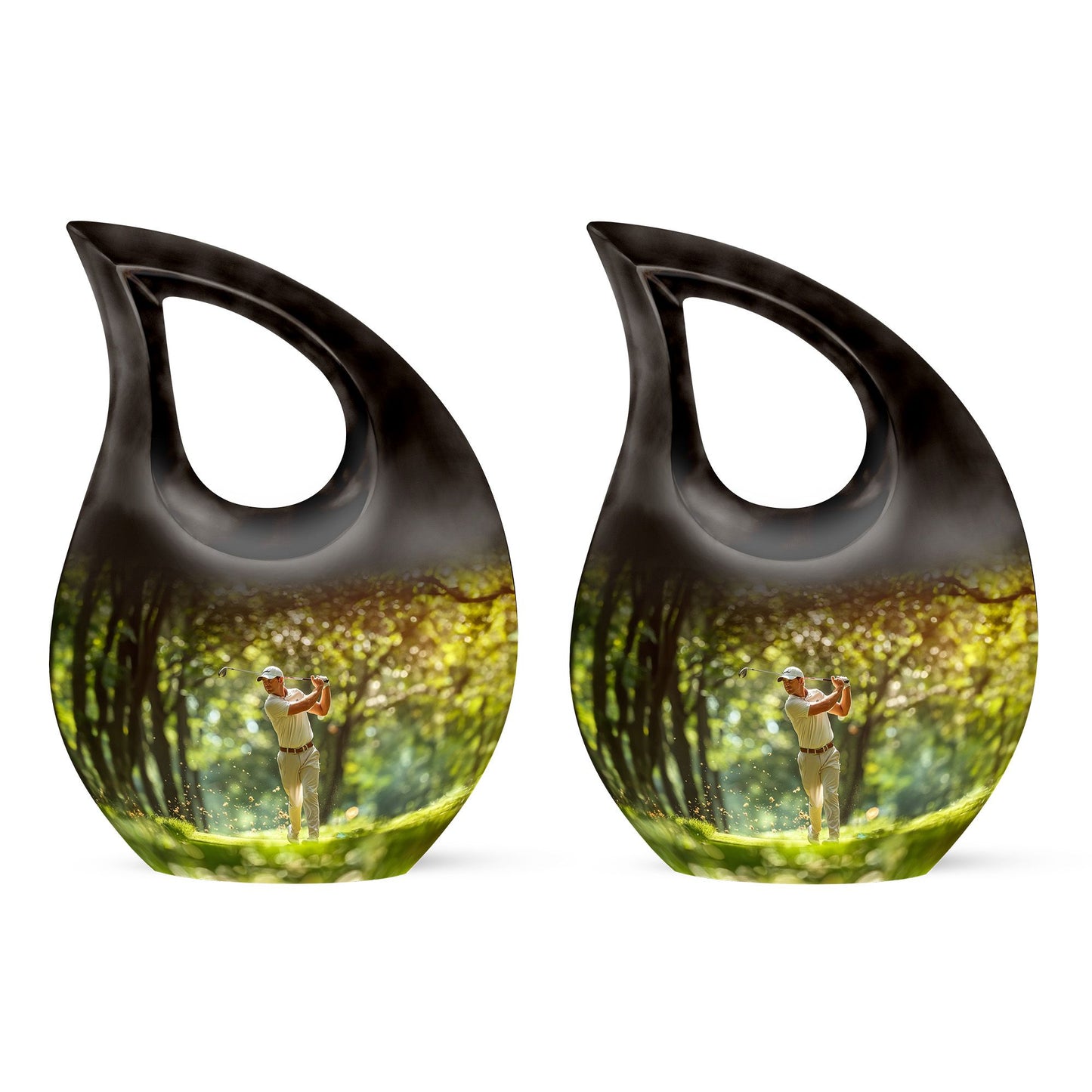 Personalized Golf Cremation Urn for Adult - 10-inch, 200 cu in - Yatskia