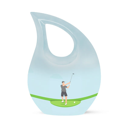 Personalized Golf Cremation Urn for Human Ashes - 10-inch, 200 cu in - Yatskia