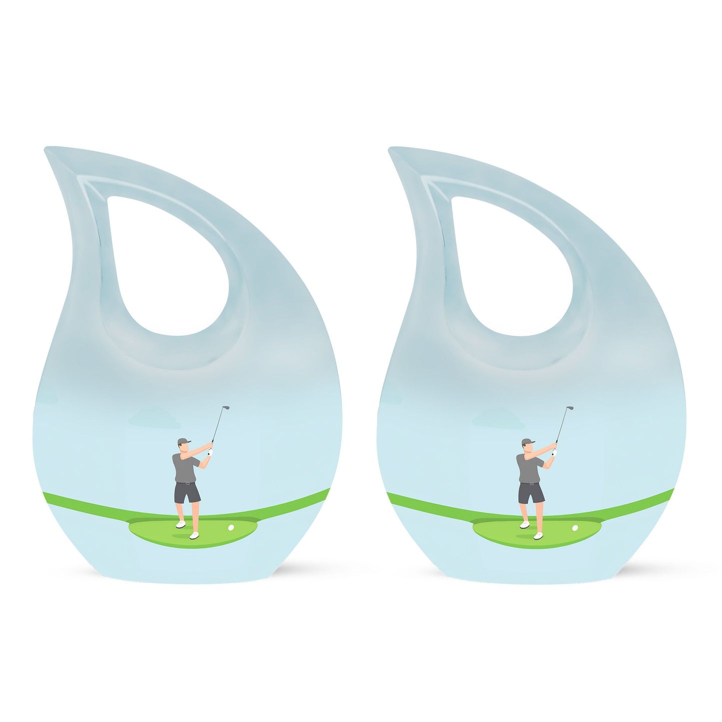 Personalized Golf Cremation Urn for Human Ashes - 10-inch, 200 cu in - Yatskia