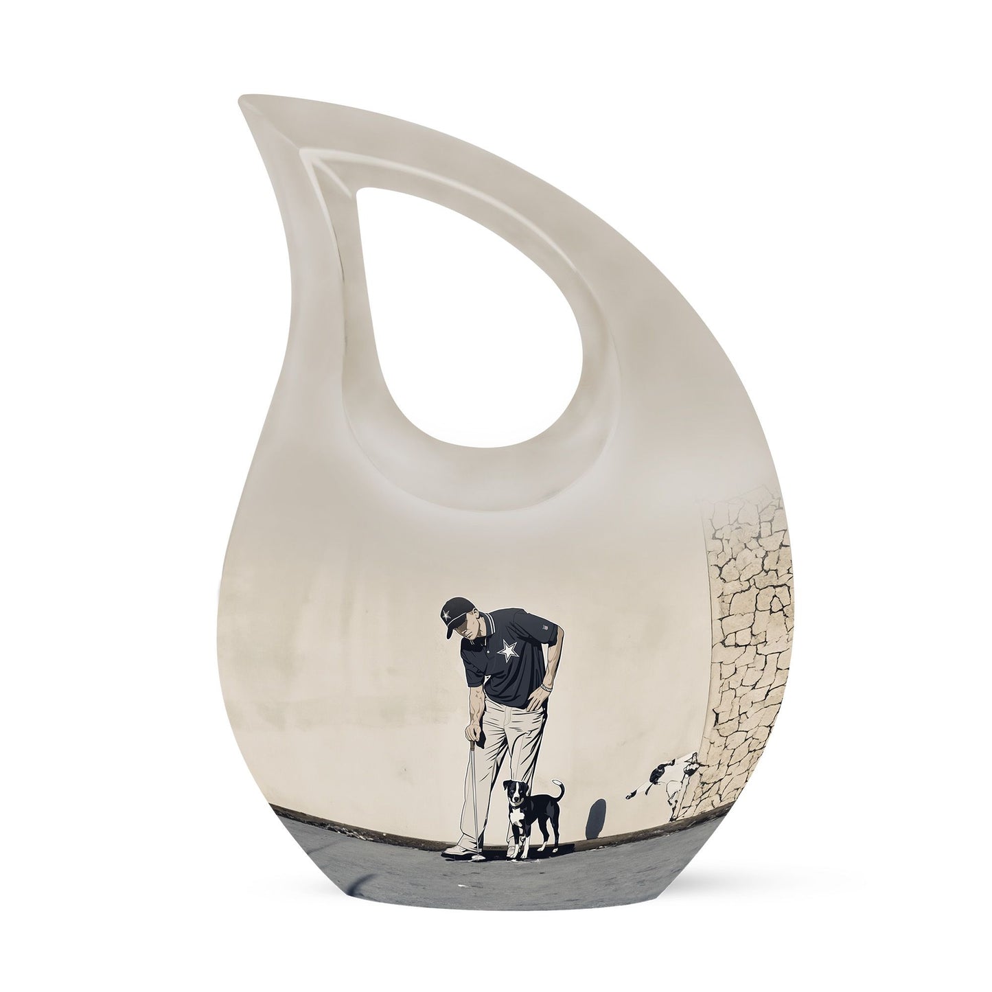 Personalized Golf Cremation Urn for Human Ashes - 10-inch, 200 cu in - Yatskia