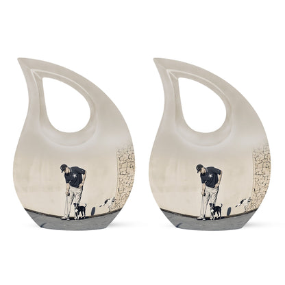 Personalized Golf Cremation Urn for Human Ashes - 10-inch, 200 cu in - Yatskia